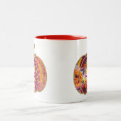 Golden Pumpkin & Floral Delight Coffee Tasse (Mittel)