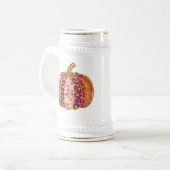 Golden Pumpkin & Floral Delight Coffee Tasse (Vorderseite Links)