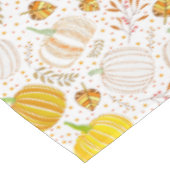 Golden Pumpkin Harvest Tablecloth Tischdecke (Schrägansicht)