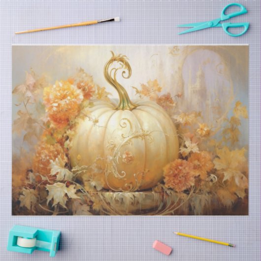 Golden Pumpkin Tale Seidenpapier (Basteln)