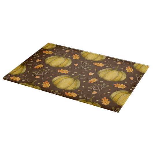 Golden Pumpkins Cutting Board Schneidebrett (Ecke)
