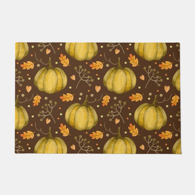 Golden Pumpkins Doormat Fußmatte (Vorderseite)