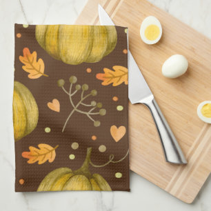 Golden Pumpkins Küchentuch