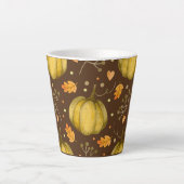 Golden Pumpkins Latte Tasse (Vorderseite)