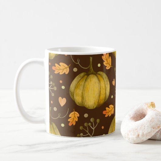 Golden Pumpkins Tasse (Mit Donut)