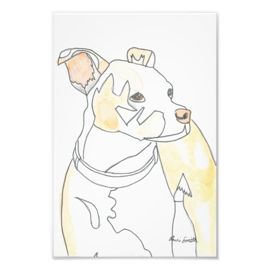 Golden Pup Print Fotodruck (Vorne)