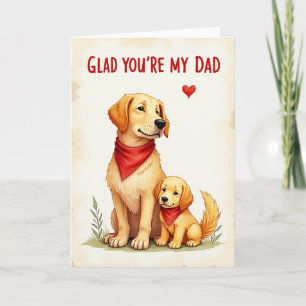 Golden Pup Vatertagskarte Karte