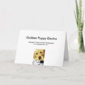 Golden Puppy Doctor Karte (Rückseite)