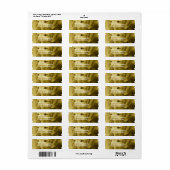 Golden Puppy Mailing Labels (Vorne)