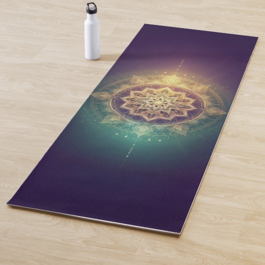 Golden Purple Mandala Glow Yogamatte (Beispiel)