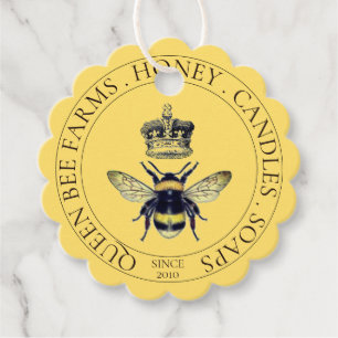 Golden Queen Bee Honey Products Geschenkanhänger