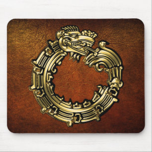 Golden Quetzalcoatl Mousepad