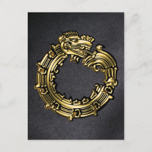 Golden Quetzalcoatl Postkarte