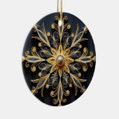 Golden Quill Snowflake Ornament (Rechts)