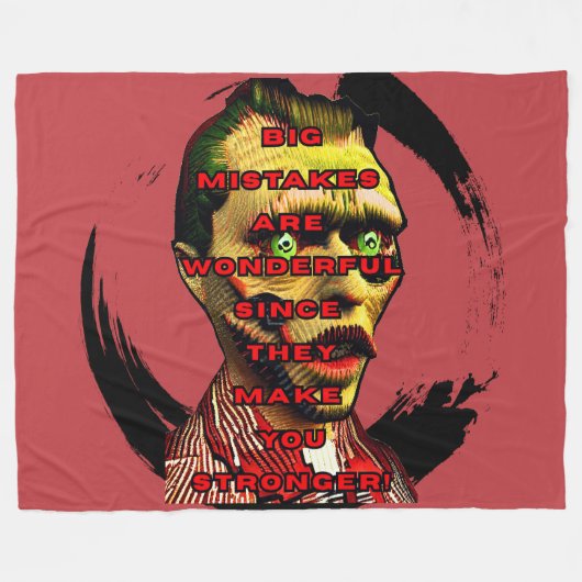 GOLDEN QUOTES Fleece Blanket (Vorderseite (Horizontal))