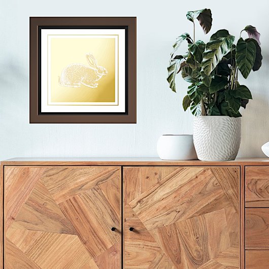 Golden Rabbit Foliendrucke