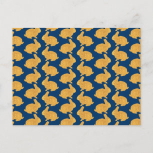 Golden Rabbits Postkarte