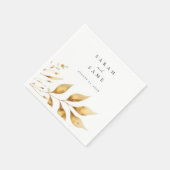 Golden Radiance Wedding Napkins Serviette (Ecke)