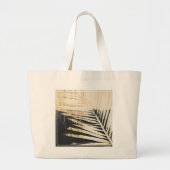 Golden Raffia - Palm Fronds Jumbo Stoffbeutel (Vorne)