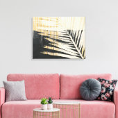Golden Raffia - Palm Fronds Leinwanddruck (Insitu (Wohnzimmer))
