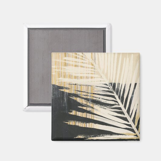 Golden Raffia - Palm Fronds Magnet (Vorderseite/Rückseite)