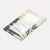 Golden Raffia - Palm Fronds Post-it Klebezettel (angewinkelt)