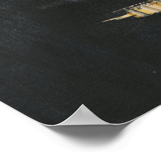 Golden Raffia - Palm Fronds Poster (Ecke)