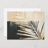 Golden Raffia - Palm Fronds Postkarte (Vorne/Hinten)