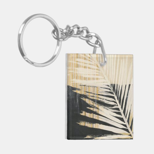 Golden Raffia - Palm Fronds Schlüsselanhänger (Vorderseite links)