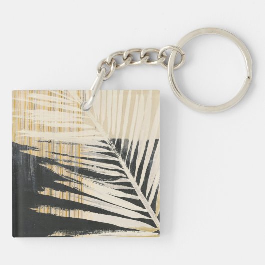 Golden Raffia - Palm Fronds Schlüsselanhänger (Rückseite)