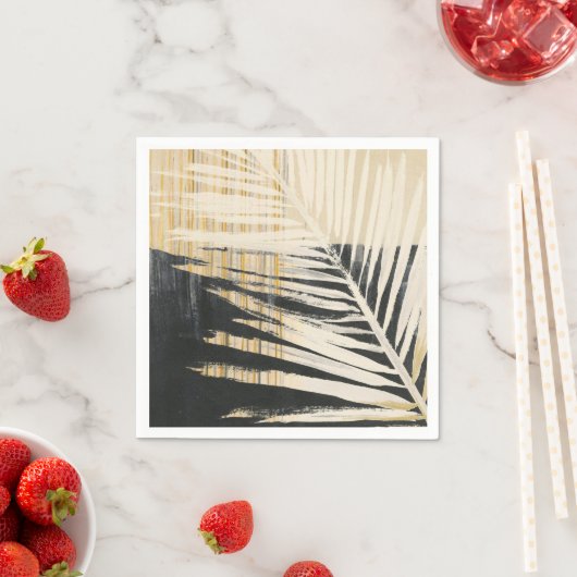 Golden Raffia - Palm Fronds Serviette (Beispiel)