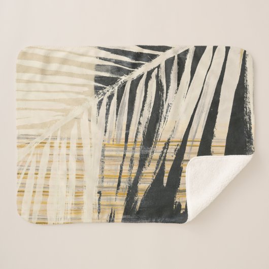 Golden Raffia - Palm Fronds Sherpadecke (Vorderseite (Horizontal))