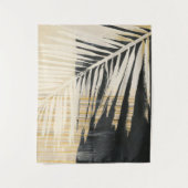 Golden Raffia - Palm Fronds Wandteppich (Vorderseite)