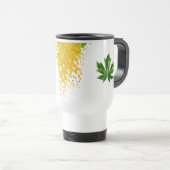 Golden Rain Cascade of Sunlight When Gold Falls Pe Reisebecher (VorderseiteRechts)