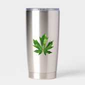 Golden Rain Cascade of Sunlight When Gold Falls Pe Thermobecher (Rückseite)