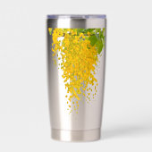 Golden Rain Cascade of Sunlight When Gold Falls Pe Thermobecher (Vorderseite)