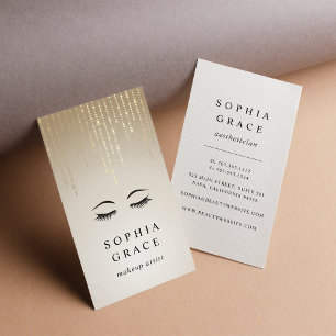 Golden Rain Makeup Artist Visitenkarte
