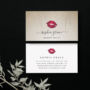 Golden Rain Makeup Visitenkarte