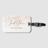 Golden Rain Personalisiert Name/Gepäckmarke Gepäckanhänger (Vorderseite (Horizontal))