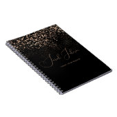 Golden Rain Personalisiertes Berufliches Notebook Notizblock (Rechte Seite)