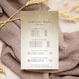 Golden Rain String Lights - Preise und Dienstleist Flyer