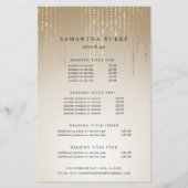 Golden Rain String Lights - Preise und Dienstleist Flyer (Vorne)