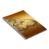 Golden Ram Year Chinese Zodiac Aries Notebook Notizblock (Rechte Seite)