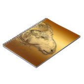Golden Ram Year Chinese Zodiac Aries Notebook Notizblock (Linke Seite)
