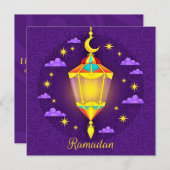 Golden Ramadan Kareem Feiertagskarte (Vorne/Hinten)