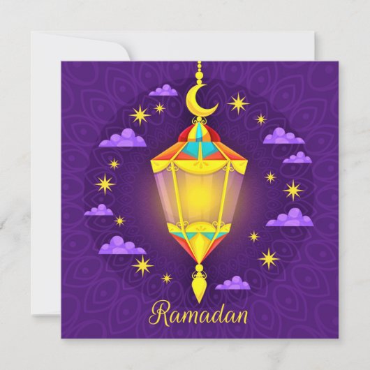 Golden Ramadan Kareem Feiertagskarte (Vorderseite)