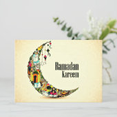 Golden Ramadan Kareem Feiertagskarte (Stehend Vorderseite)