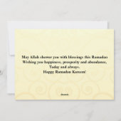 Golden Ramadan Kareem Feiertagskarte (Rückseite)