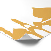 Golden "Ramadan Kareem" Wall Print Poster (Ecke)