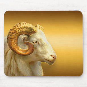 Golden Ram's Head, Chinesisches Jahr der Ram Mousepad